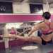 Isabella Valenzano durante una lezione di Pole